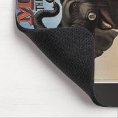 Tapis De Souris Éléphant le rétro théâtre d'éléphant géant (Coin)