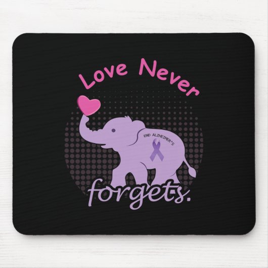 Tapis De Souris Elephant Love End Heimer End Heimerheimer Heimerhe (Devant)
