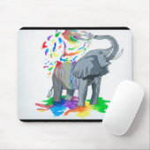 Tapis De Souris Éléphant Mousepad (Avec souris)