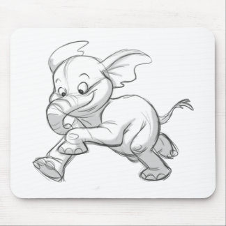 Tapis De Souris Éléphant peu précis de bébé