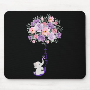 Tapis De Souris Eléphant que je me souviendrai pour vous tournesol