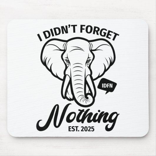Tapis De Souris Elephant Quote, Elephant Lover, Elephant Zoo Anima (Devant)