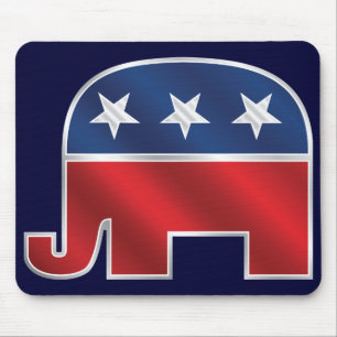 Tapis De Souris Éléphant républicain Mousepad