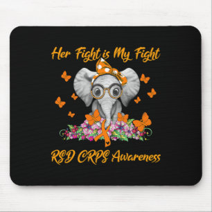 Tapis De Souris Elephant Sa lutte est ma lutte RSD RCPS sensibilis
