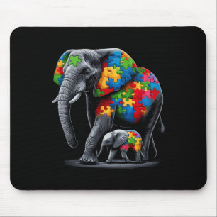 Tapis De Souris Elephant Sensibilisation sur l'autisme Autisme Mam