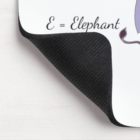 Tapis de souris Éléphant Violet - Bureau d'Éléphan (Coin)