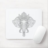 Tapis De Souris Éléphant Zendoodle principal (Avec souris)