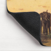 Tapis De Souris Éléphants africains (Coin)