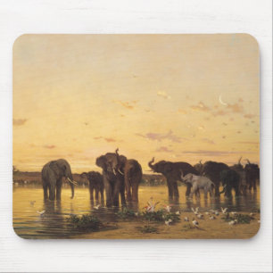 Tapis De Souris Éléphants africains