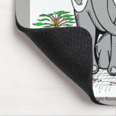 Tapis De Souris Éléphants d'art de coeur (Coin)
