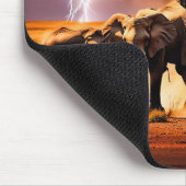 Tapis De Souris Eléphants en orage (Coin)