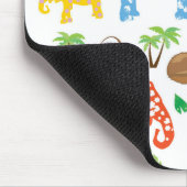 Tapis De Souris Éléphants tropicaux (Coin)