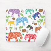 Tapis De Souris Éléphants tropicaux (Avec souris)