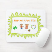 Tapis De Souris Élèves TED de mes de J'aime (Avec souris)