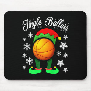 Tapis De Souris Elf Christmas Basket Correspondant Famille Groupe