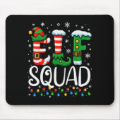 Tapis De Souris Elf Family Christmas Matching Pajamas Xmas Elf Squ (Devant)