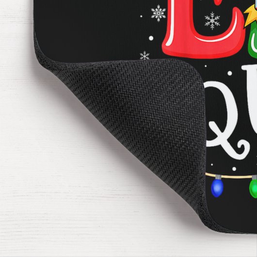 Tapis De Souris Elf Family Christmas Matching Pajamas Xmas Elf Squ (Coin)