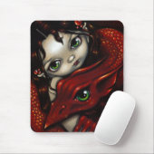 Tapis De Souris "Elf premier et son dragon" Mousepad (Avec souris)