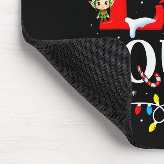 Tapis De Souris Elf Squad Christmas Family Matching Pajamas Elf Bo (Coin)