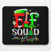 Tapis De Souris Elf Squad Christmas Family Matching Pajamas Elf Bo (Devant)