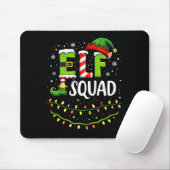 Tapis De Souris Elf Squad Christmas Lights Matching Holiday Crew  (Avec souris)