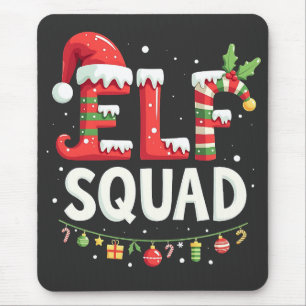 Tapis De Souris Elf Squad Drôle Correspondant