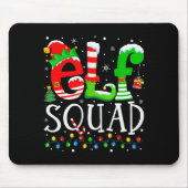 Tapis De Souris Elf Squad Funny Elf Family Christmas Matching Paja (Devant)