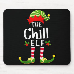 Tapis De Souris Elfe de Noël décontracté, pyjama assorti pour la f