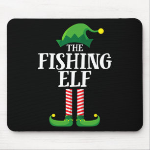 Tapis De Souris Elfe de pêche tenue de Noël assortie pour groupe f