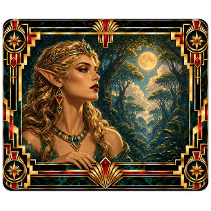 Tapis De Souris Elfe, mythique Art déco