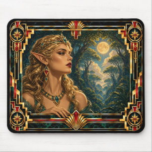 Tapis De Souris Elfe, mythique Art déco