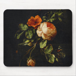 Tapis De Souris Elias van den Broeck, Still Life avec des Roses