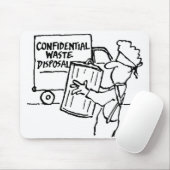 Tapis De Souris Élimination confidentielle des déchets (Avec souris)