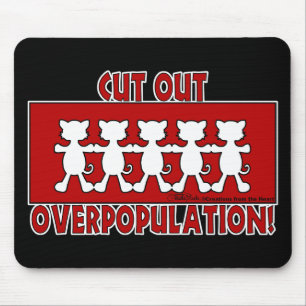 Tapis De Souris Éliminez la surpopulation ! Chat