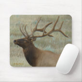 Tapis De Souris Elk taureau E9 en tête de velours et épaules (Avec souris)