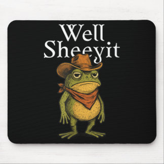 Tapis De Souris Elle est drôle la grenouille cowboy mème humour we
