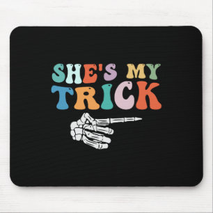 Tapis De Souris Elle est ma main de squelette Trick Halloween Coup