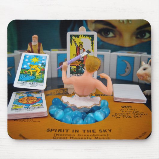 Tapis De Souris Elle qui crée la bonne chance Mousepad (Devant)