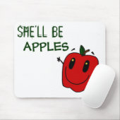 Tapis De Souris ELLE SERA LES POMMES Mousepad (Avec souris)