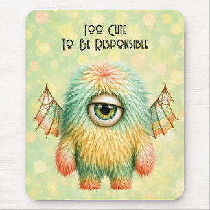 Tapis De Souris Ellie - Le Monstre Sceptique aux Grands Yeux