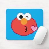 Tapis De Souris Elmo Face Jeter un baiser (Avec souris)