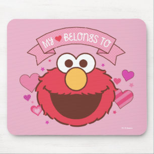 Tapis De Souris Elmo   Mon Coeur Appartient À Elmo