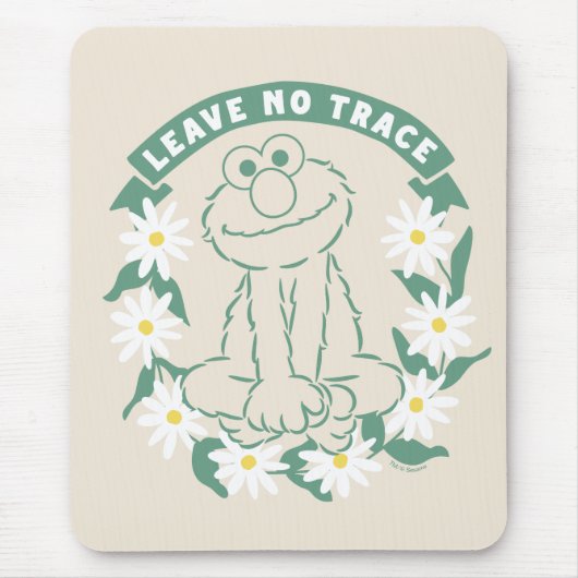 Tapis De Souris Elmo | Ne laisser aucune trace Floral Graphic (Devant)