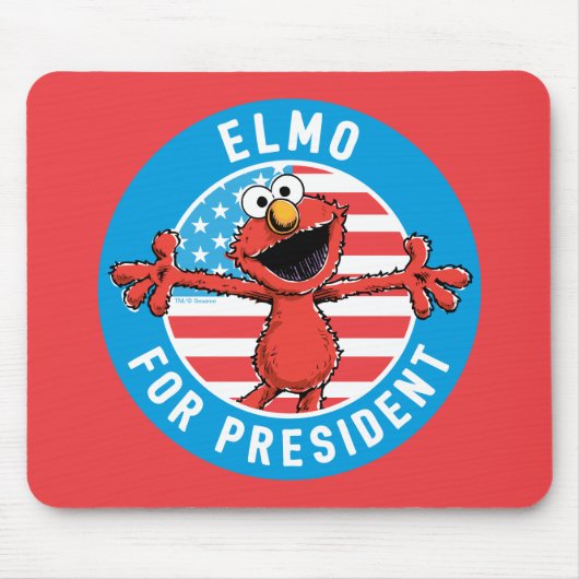Tapis De Souris Elmo pour le président - Drapeau (Devant)