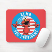 Tapis De Souris Elmo Président - Drapeau (Avec souris)