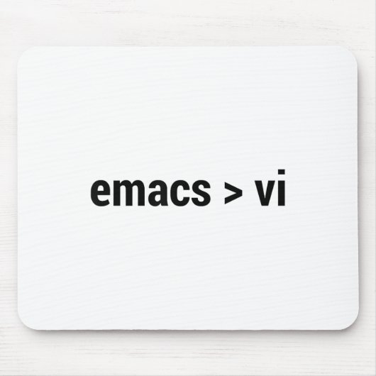 Tapis De Souris Emacs Supérieur À Vi - Code Editor Flame War - Bl (Devant)