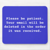 Tapis De Souris Email Mousepad de bureau (Devant)