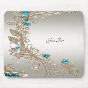 Tapis De Souris Embellister des pierres dorées Mousepad