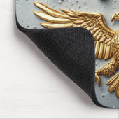 Tapis De Souris Emblème d'aigle doré aux ailes déployées (Coin)