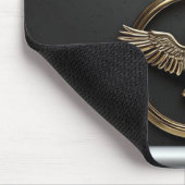 Tapis De Souris Emblème d'aigle doré aux ailes déployées (Coin)